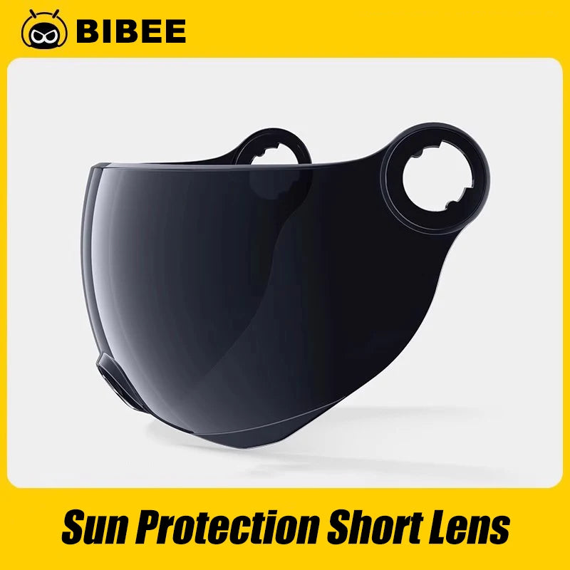 BIBEE Open-Face Helmet with Dual Lenses