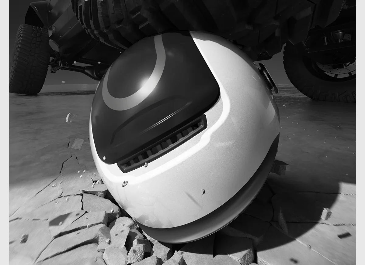 BIBEE Open-Face Helmet with Dual Lenses