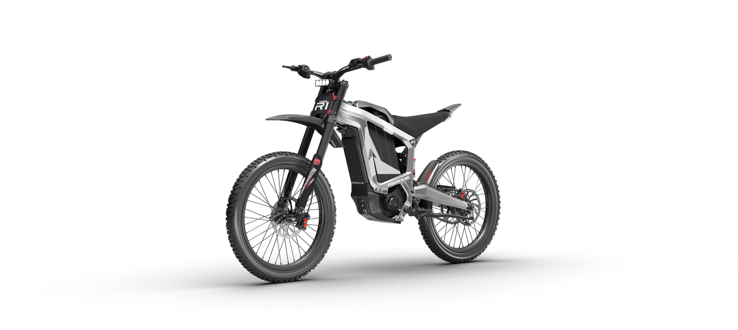 Electric bike on a white background