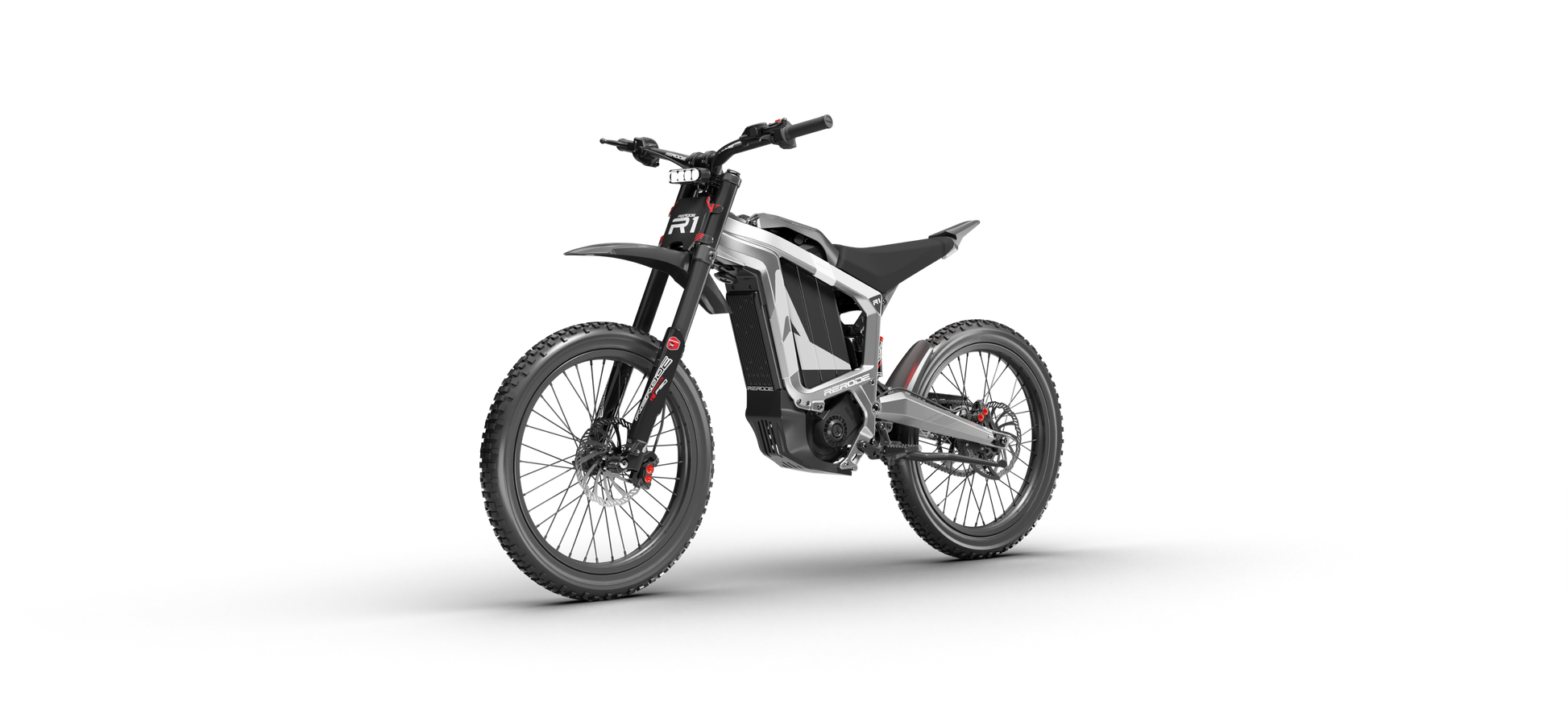 Electric bike on a white background