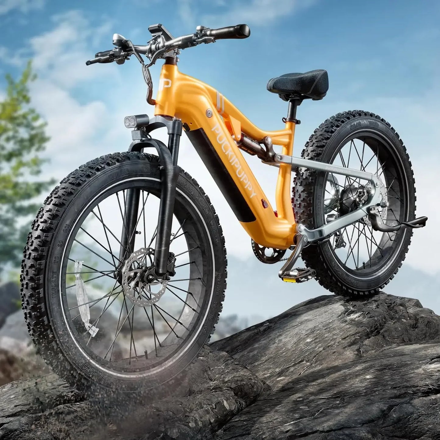 PUCKIPUPPY 1000W Electric Bike orange United States