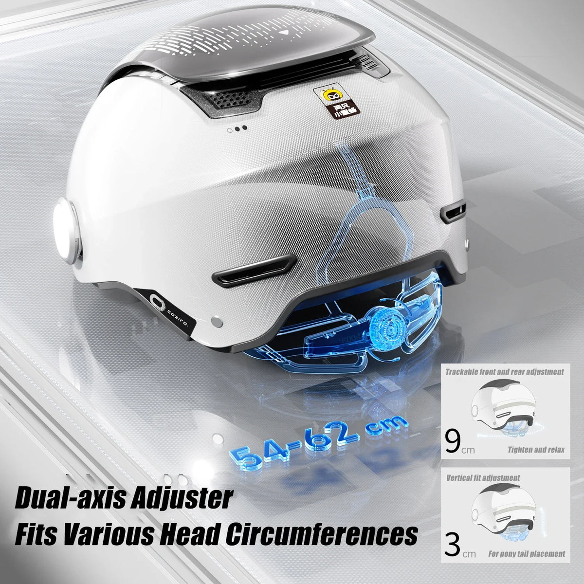 BIBEE Open-Face Helmet with Dual Lenses