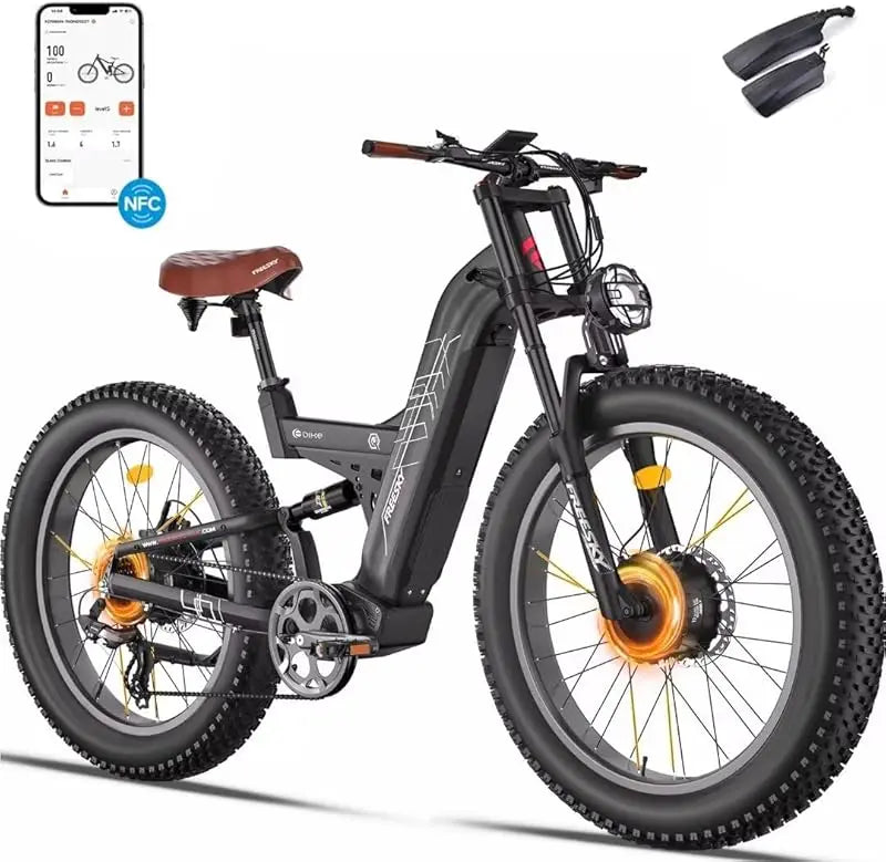 FREESKY WARRIOR PRO Electric Bike | 2000W, Dual Hydraulic Disc Brakes, 26" Fat Tires