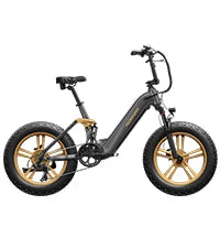 960W,48V 20AH Battery Adult Electric Bicycles,26" Fat Tire Full Suspension Ebike,28MPH Mountain Beach E Bike,7 Speed