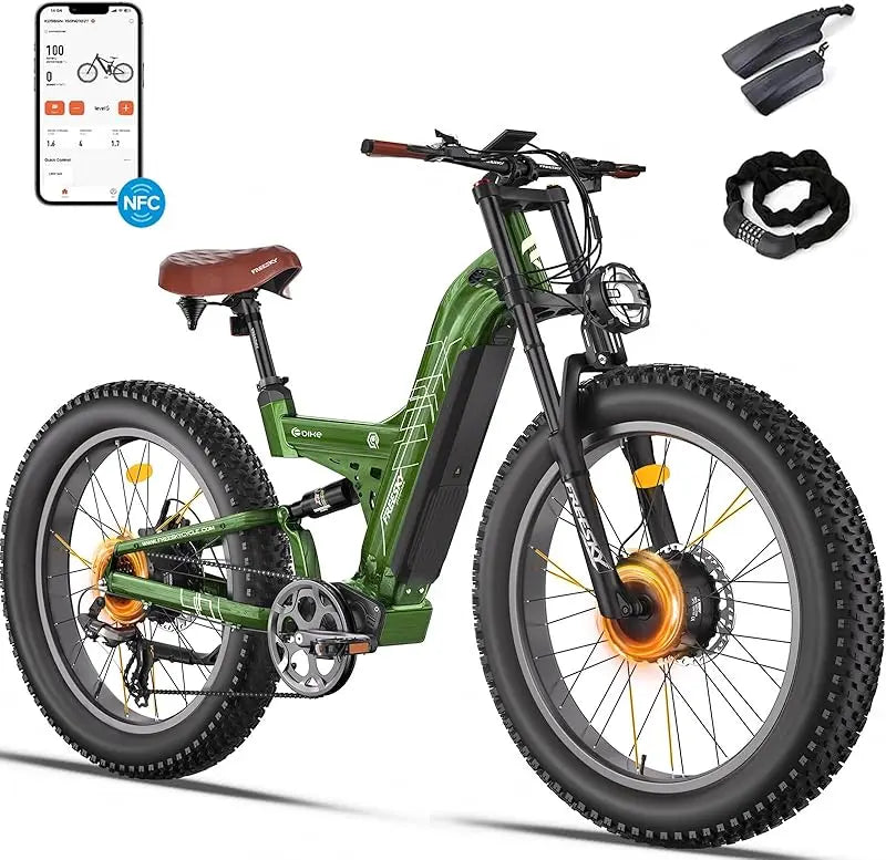 FREESKY WARRIOR PRO Electric Bike | 2000W, Dual Hydraulic Disc Brakes, 26" Fat Tires