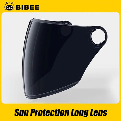 BIBEE Open-Face Helmet with Dual Lenses