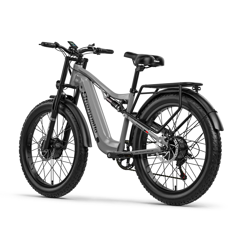 Electric bicycle on a white background