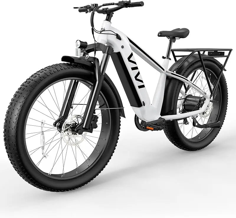 Qvivi ace01 for adults, 26 "x 4.0 Fat Tire ebike, 1475W peak motor sensor electric mountain bike, 25mph