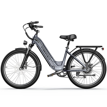 Electric bicycle with 'Symply' branding on a white background