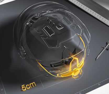 BIBEE Open-Face Helmet with Dual Lenses