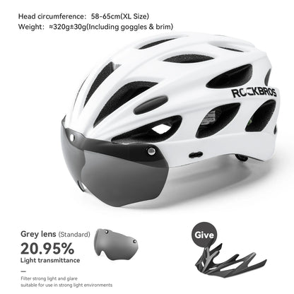 White helmet with black visor and additional visor attachment on a white background