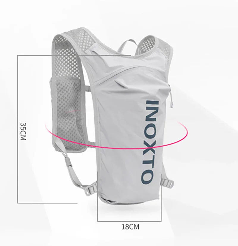 INOXTO 5L Breathable Hydration Vest - Lightweight Running & Cycling Backpack for E-Bike, Trail & Marathon