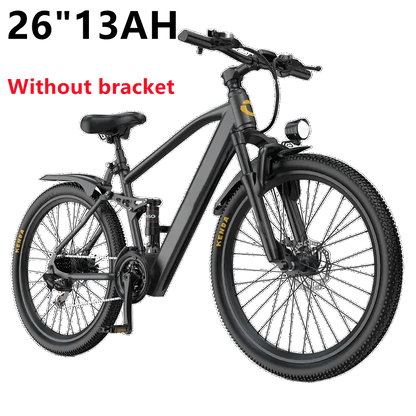 Electric bike with specifications '26''13AH Without bracket' on a white background