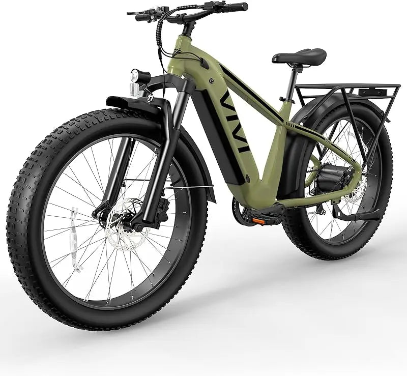 Qvivi ace01 for adults, 26 "x 4.0 Fat Tire ebike, 1475W peak motor sensor electric mountain bike, 25mph