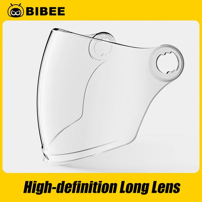 BIBEE Open-Face Helmet with Dual Lenses
