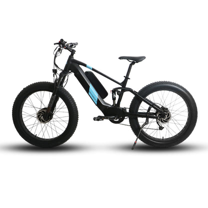 DEFENDER-S AWD Electric Mountain Bike - Dual Motor All-Wheel Drive E-Bike 26 Inch